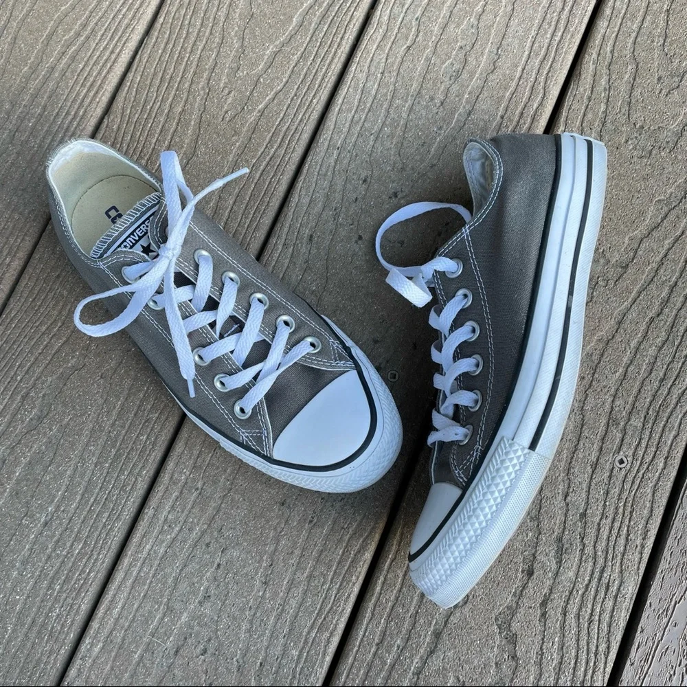 Converse Chuck Taylor All Star Low Top Sneakers - Gray - Picture 3 of 8
